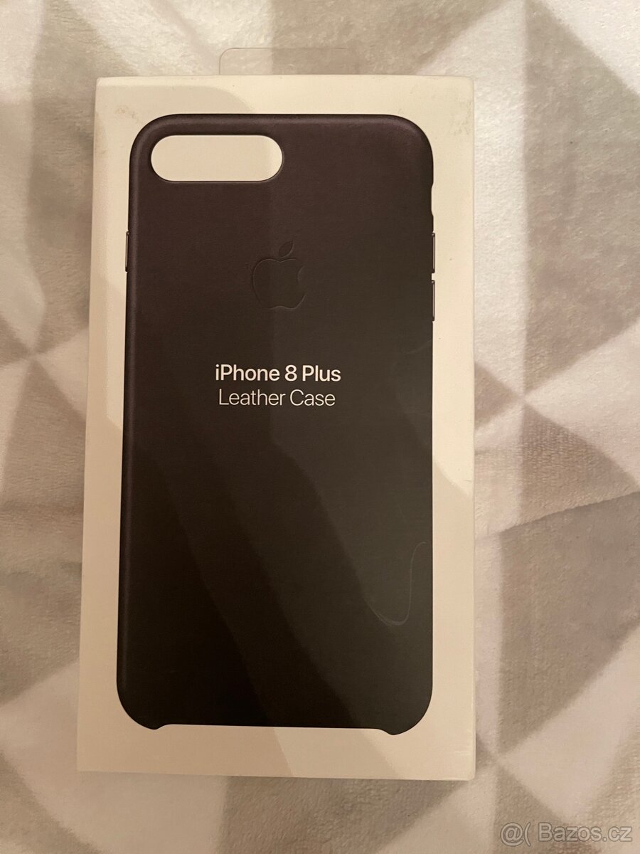 Apple iPhone 8 Plus/7 Plus Kožený kryt černý