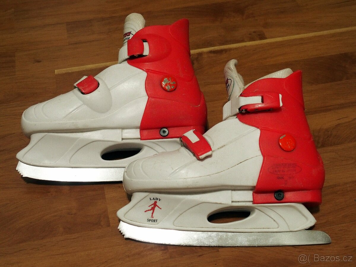 Dětské lední/zimní dívčí (zoubky) brusle 33-36