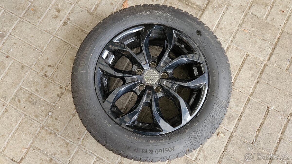 Zimní Sada Alu 5x108 205/60 R16 Continental