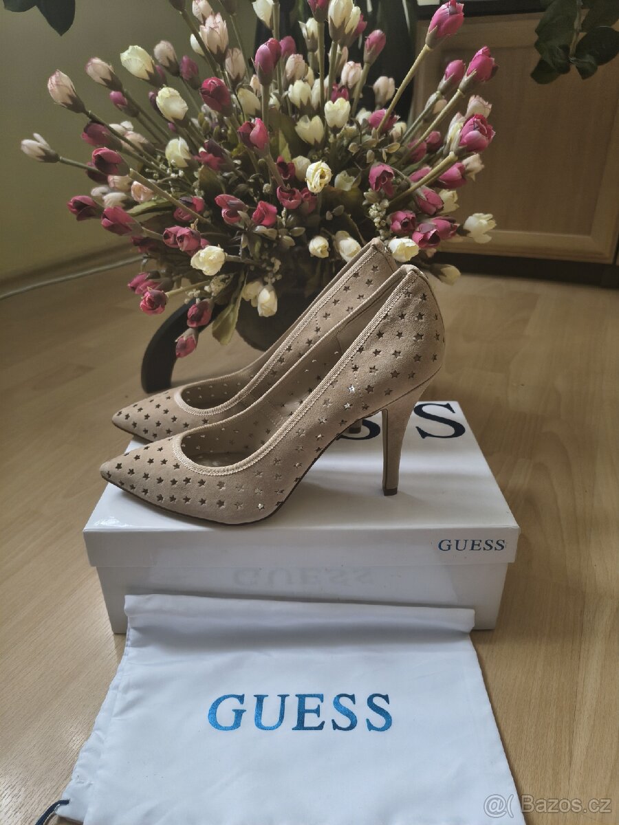 Guess vysoce luxusní kožené lodičky