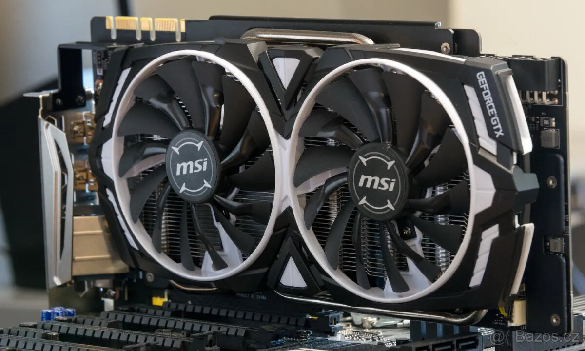 Herní grafika MSI GTX 1080 ARMOR OC 8GB GDDR5x