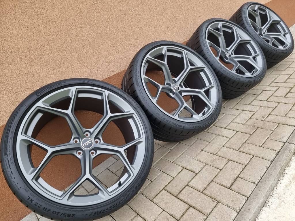 22″ 5×112 AUDI RS6 / RS7 PERFORMANCE “TITAN GRAY MATT” nové