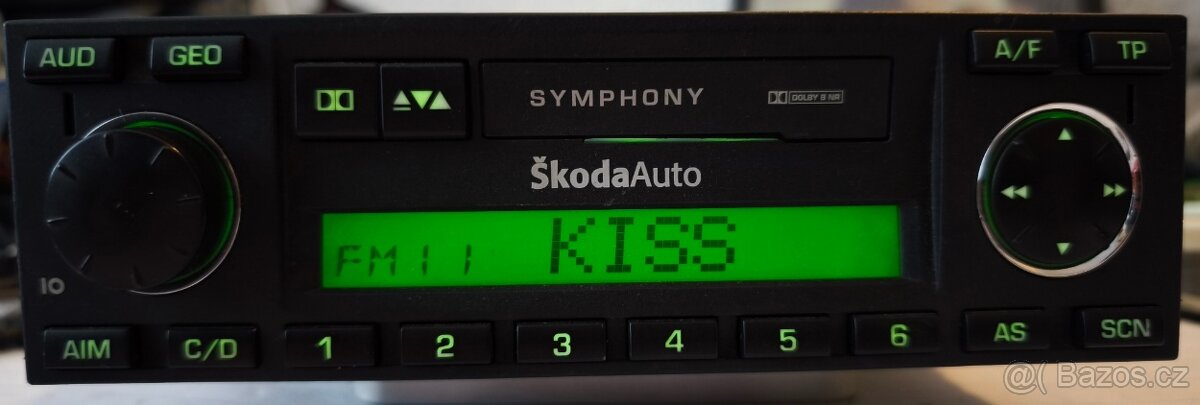 Autorádio Škoda Symphony 1U0035161C kazeta s pinem