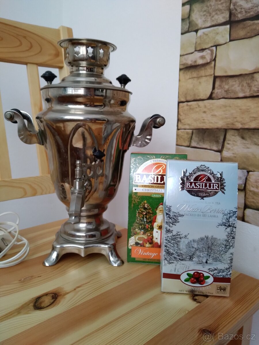 Samovar na čaj nebo kávu RV 1987.