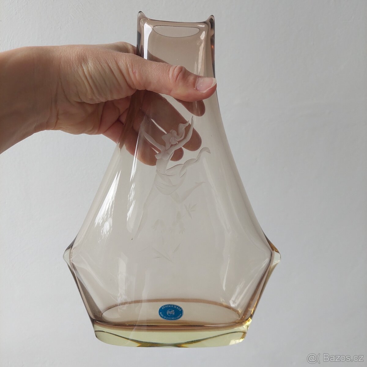 Retro vaza Bohemia glass nova