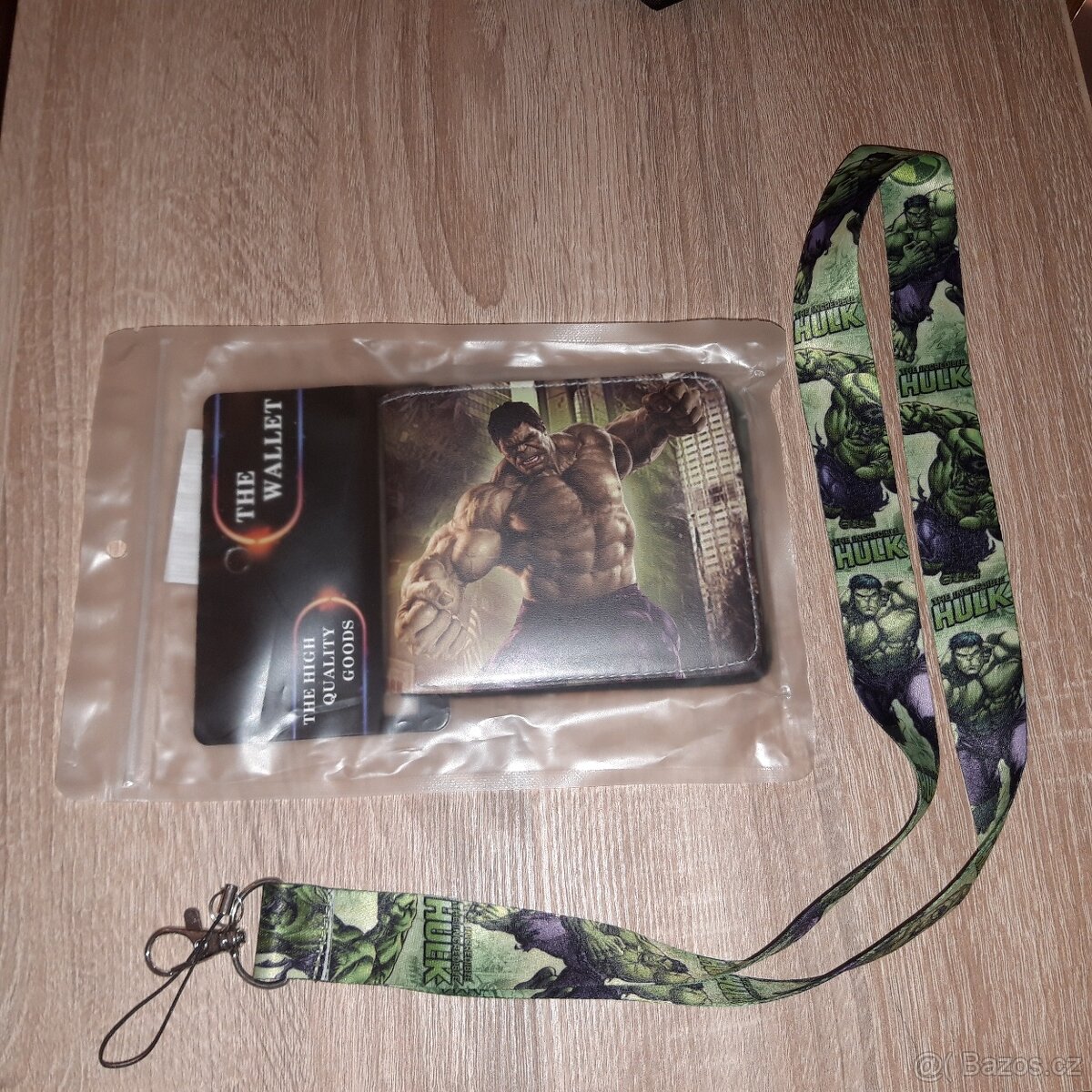 Peněženka Marvel Hulk + klíčenka Hulk - zvýhodněná cena