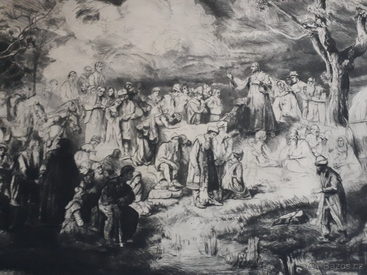 A.A. Jelínek - Kázání na hoře (velký rozměr)