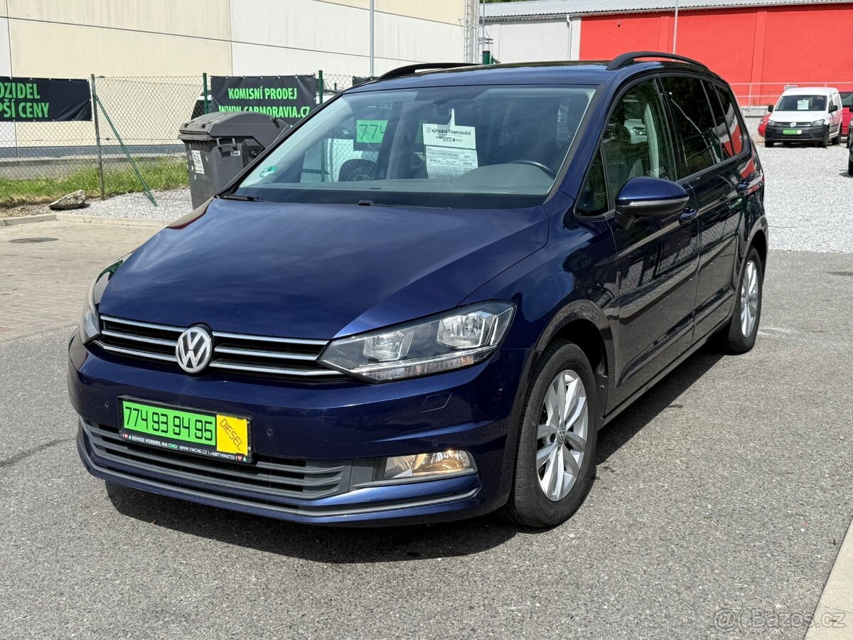 ►VW TOURAN III 2,0 TDI - 110 kW,  PARK. SENZORY A KAMERA◄