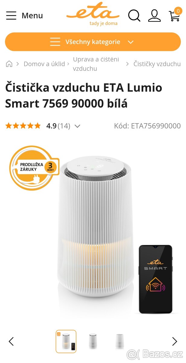 Čistička vzduchu ETA