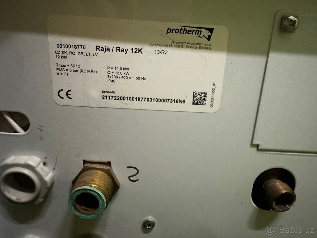 Elektrický kotel Protherm Ray 12 KE