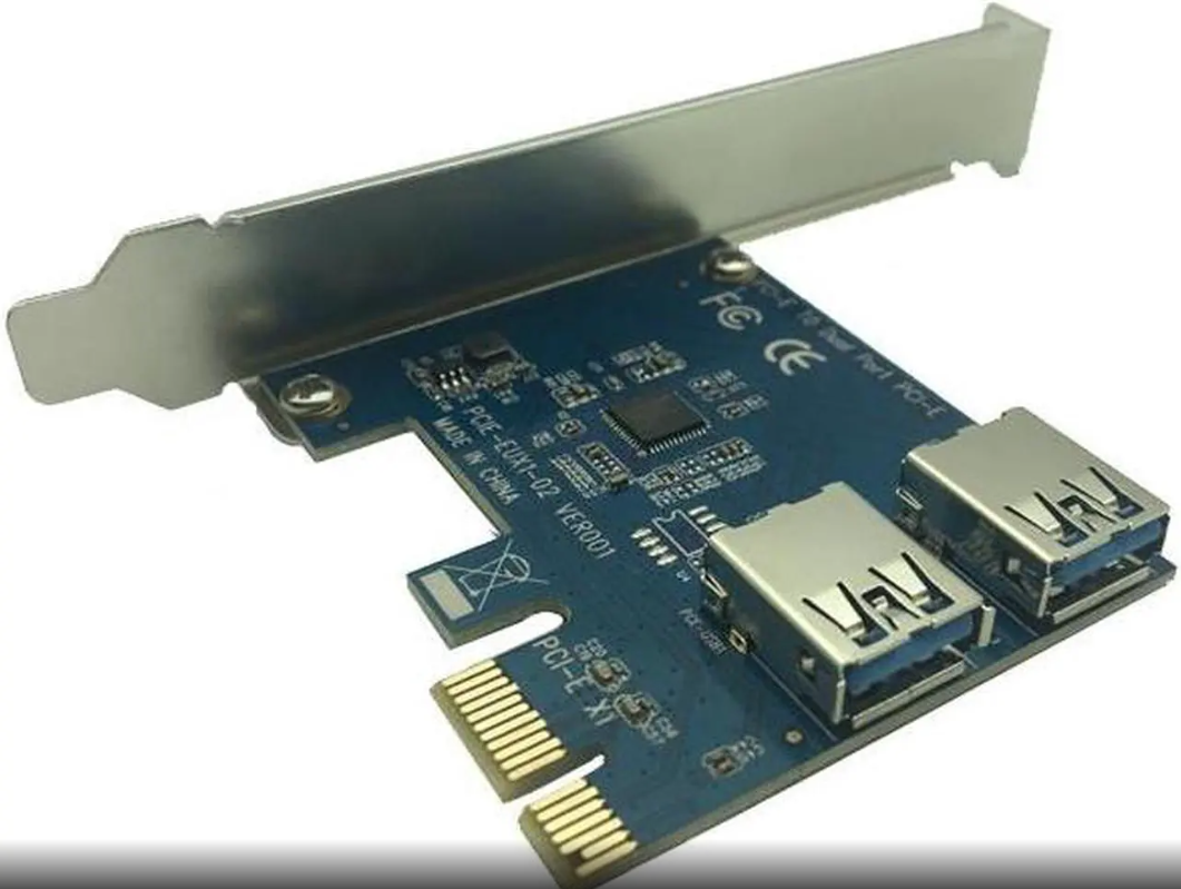 PCI-EXPRESS card to 2 usb model EUX1-02