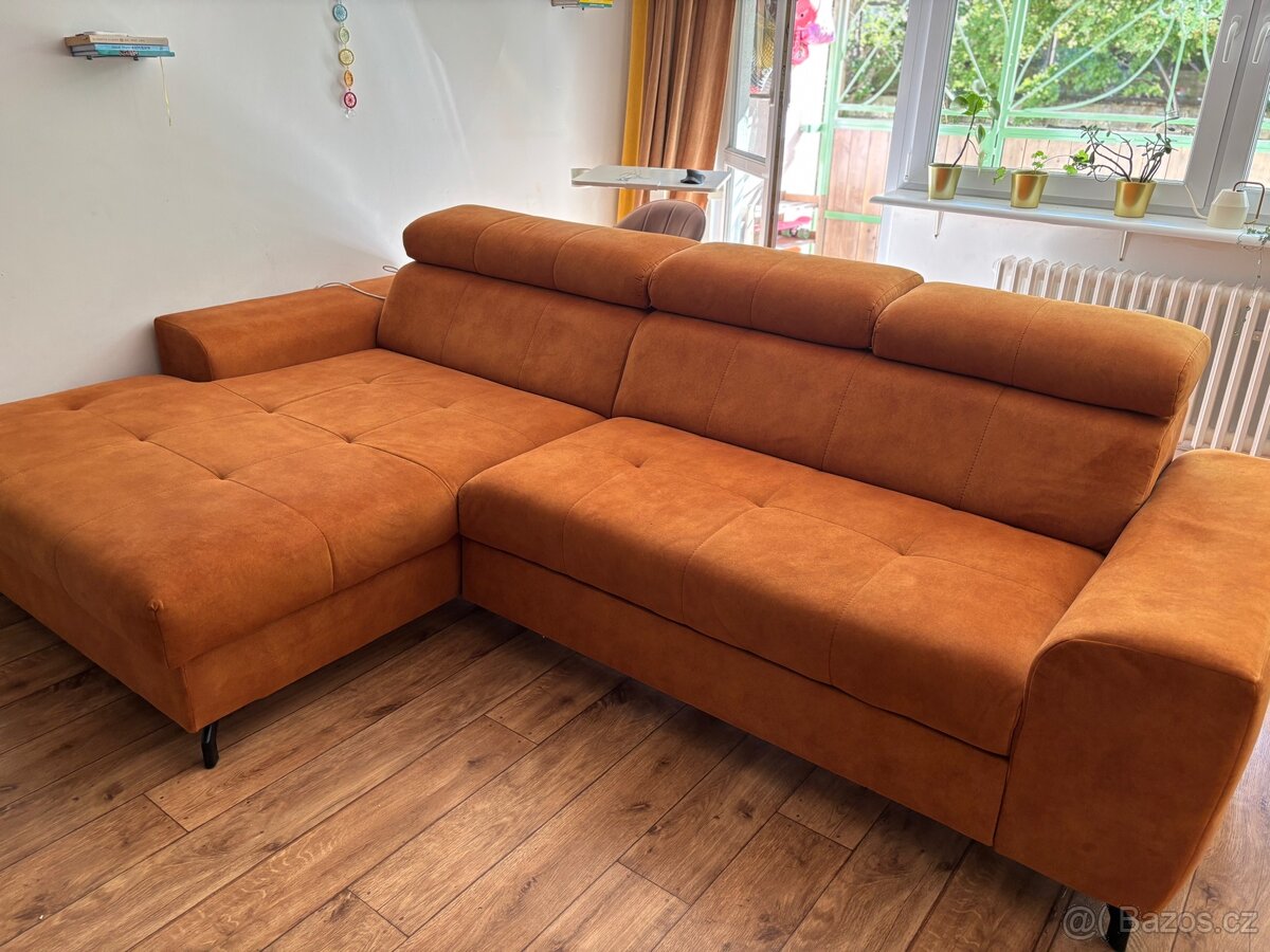 Rozkládací gauč sedačka pohovka s úložným prostorem