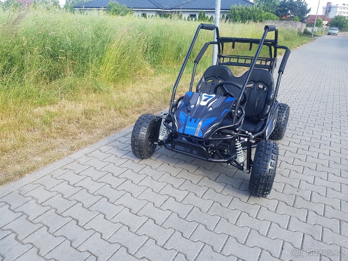 Dětská Bugina akumulátorová ECOBuggy až 2500W 60V 20Ah modrá