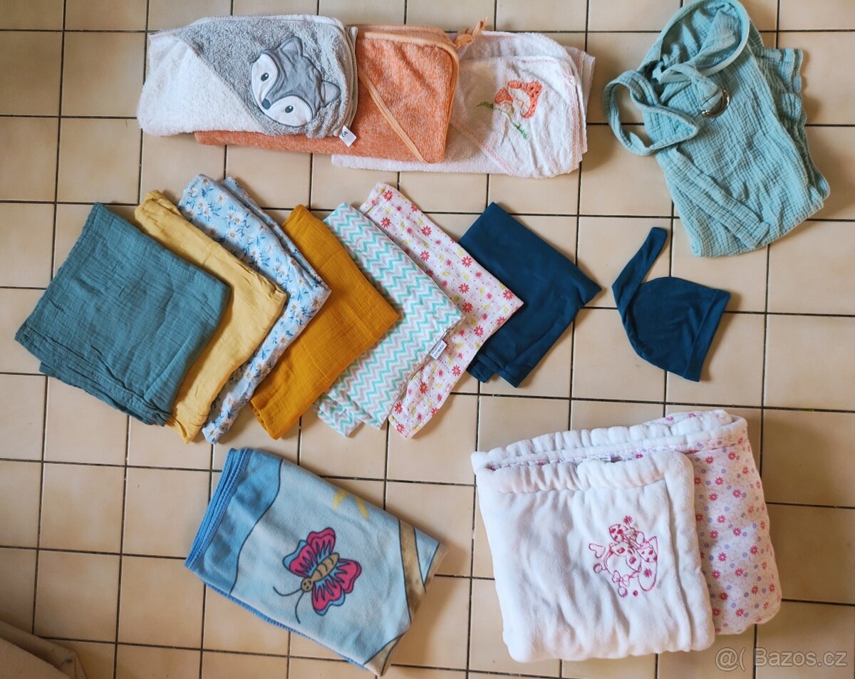 Látkové pleny, deky, přikrývky