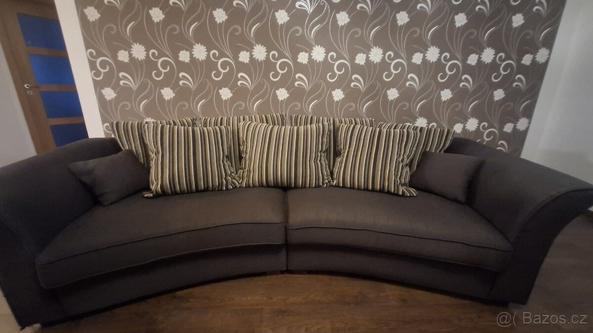 Sedací souprava - hnědá