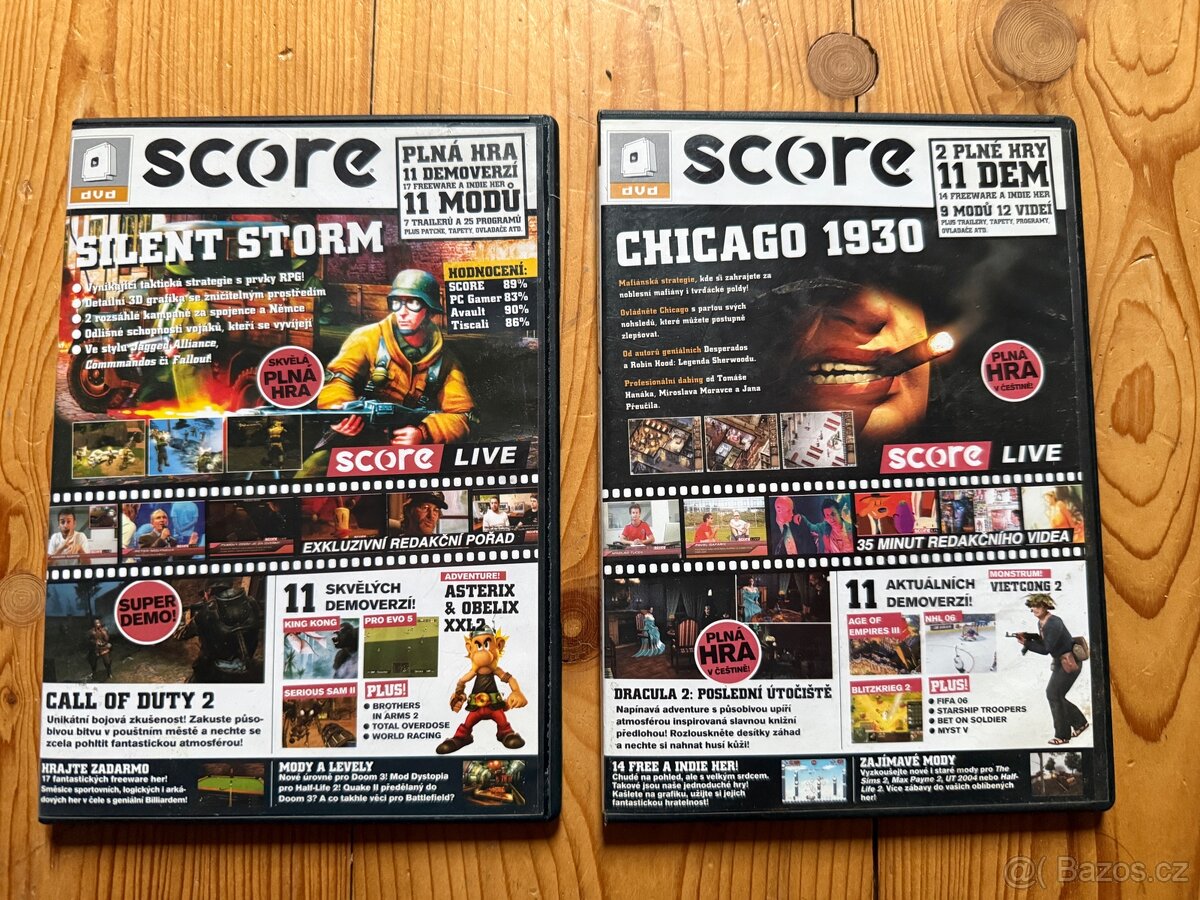 2x DVD příloha časopisu SCORE (čísla 140 a 141)