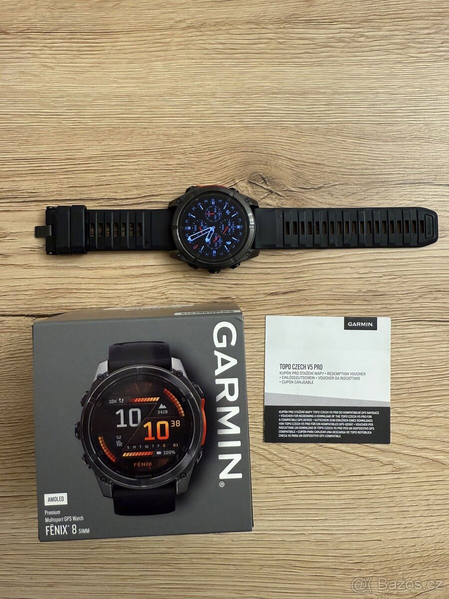 Garmin Fenix 8 51mm AMOLED Slate Gray Steel/Black Band