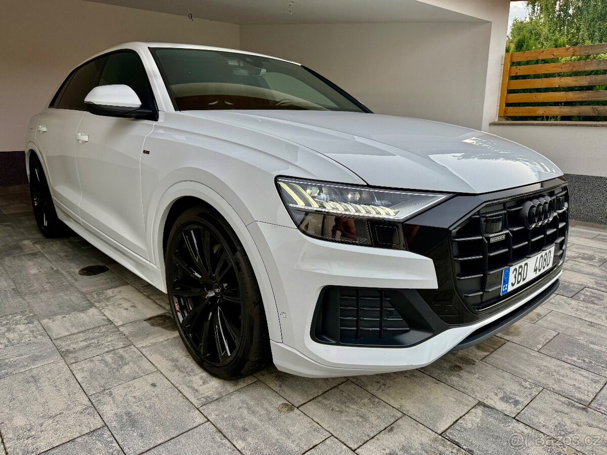 Audi Q8, diesel, S-line, DPH, vzduch, CZ, záruky 4 roky,