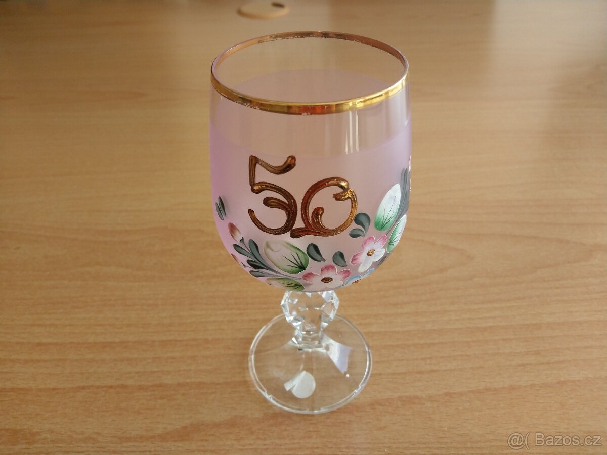 Sklenička 50 narozeniny výročí