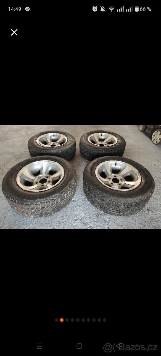 15' ALU kola USA 5x120,6 s pneu 215/65r15