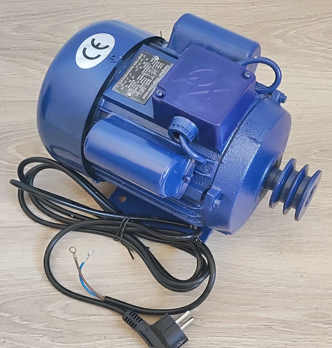 1fázový elektromotor s řemenicí 220V 1,5kW 1500ot.