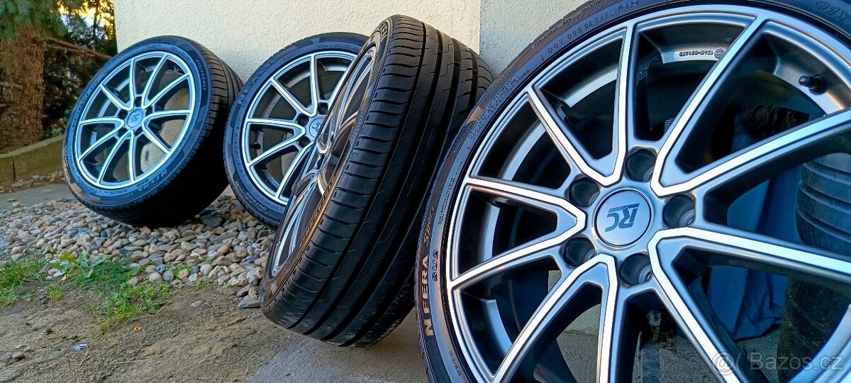 Disky Brock RC32 R17 5x114,3 + nové pneu Nexen Nfera Sport