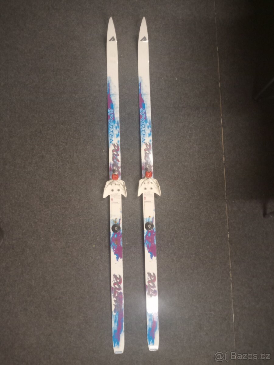 Dětské běžky Sporten 140cm + boty velikost 36