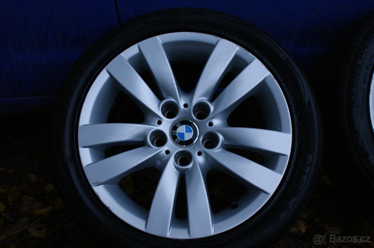 R17 alu kola BMW 5x120 dvourozměr pěkné letní pneu