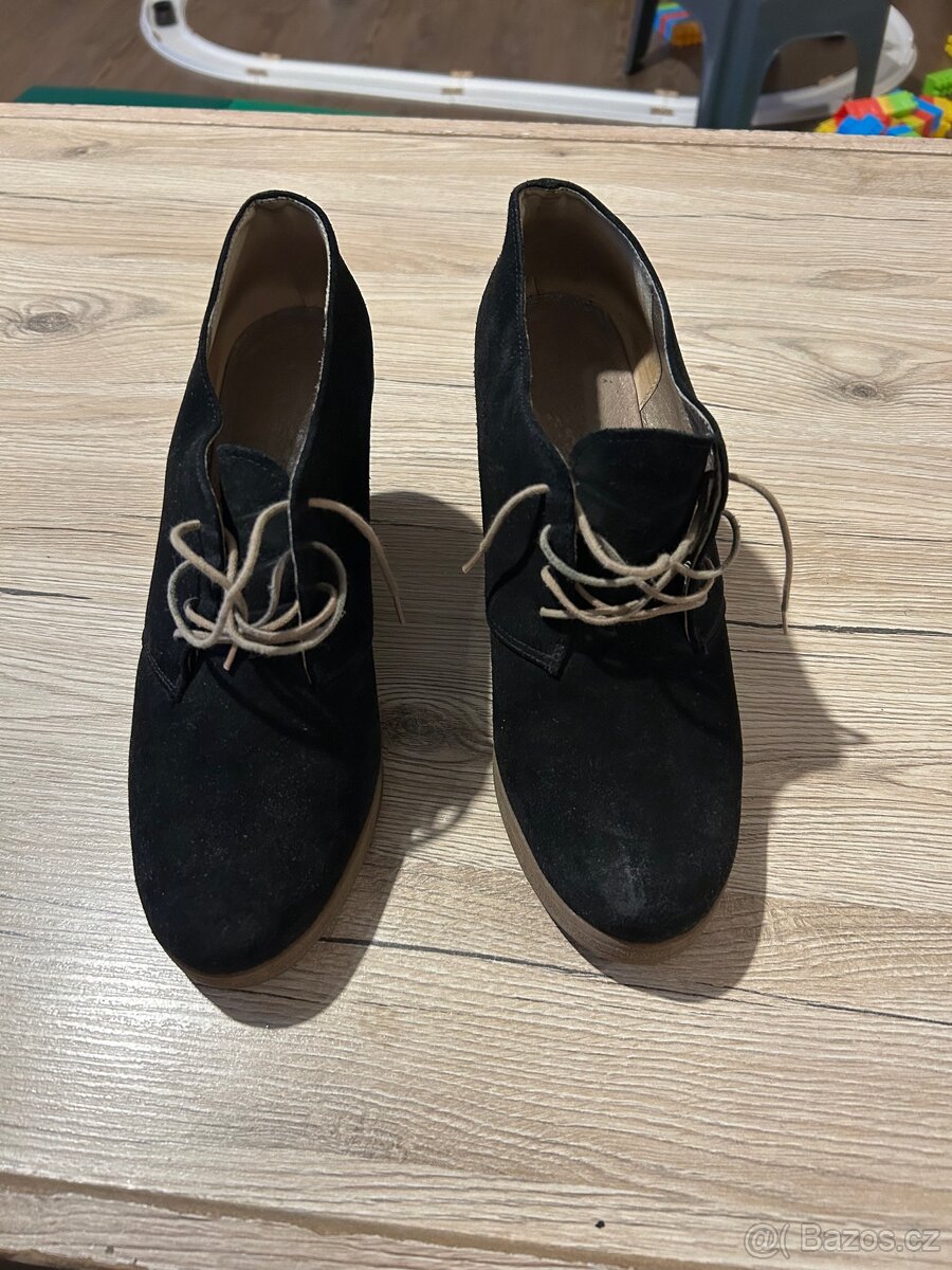 Prodam damske boty kozene, semis, jako nove