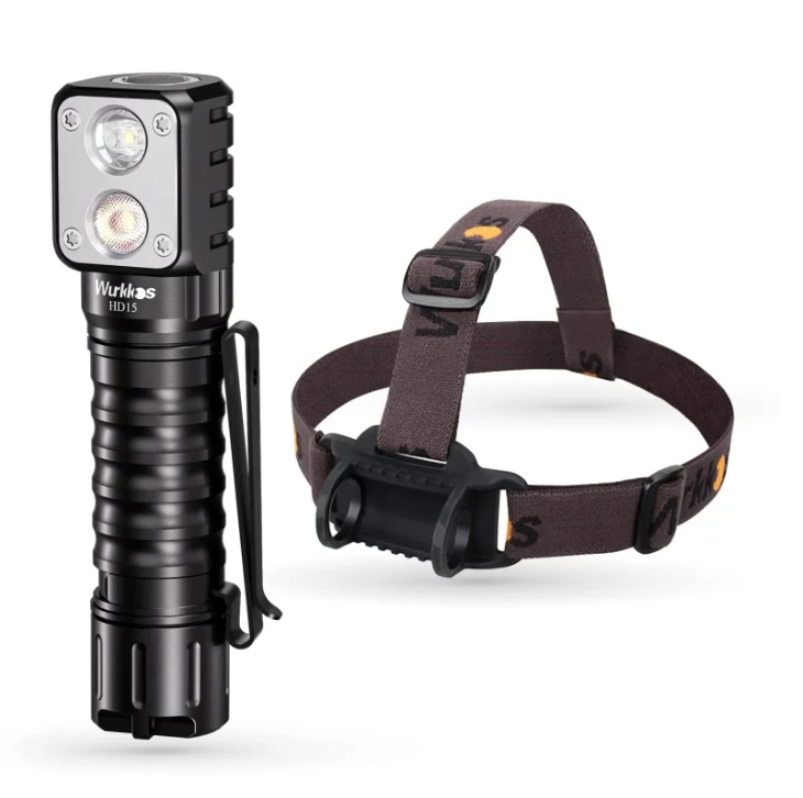 Čelovka Wurkkos HD 15 dual LED, USB-C, 2000L, 151 metrů