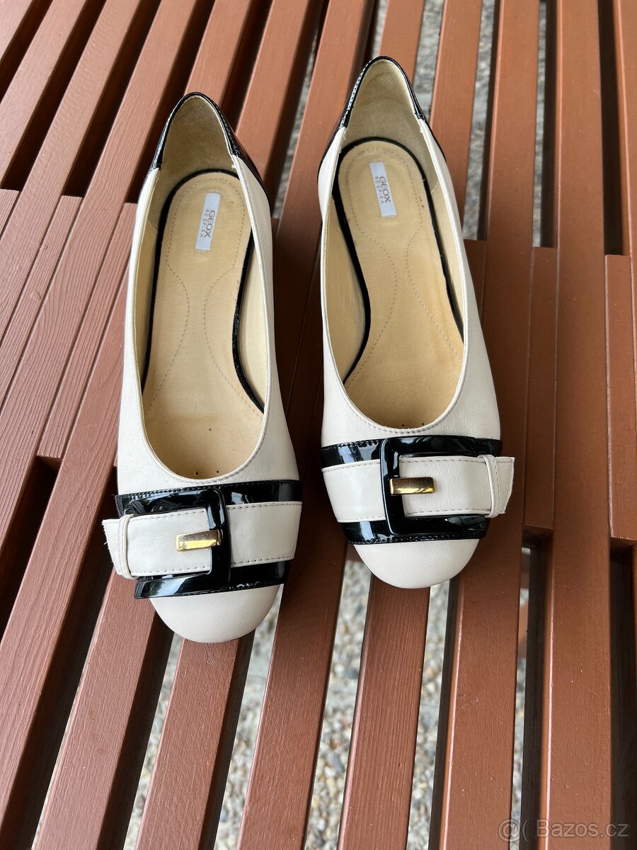 Kožené baleríny GEOX, vel. 39,5 - 1x na noze