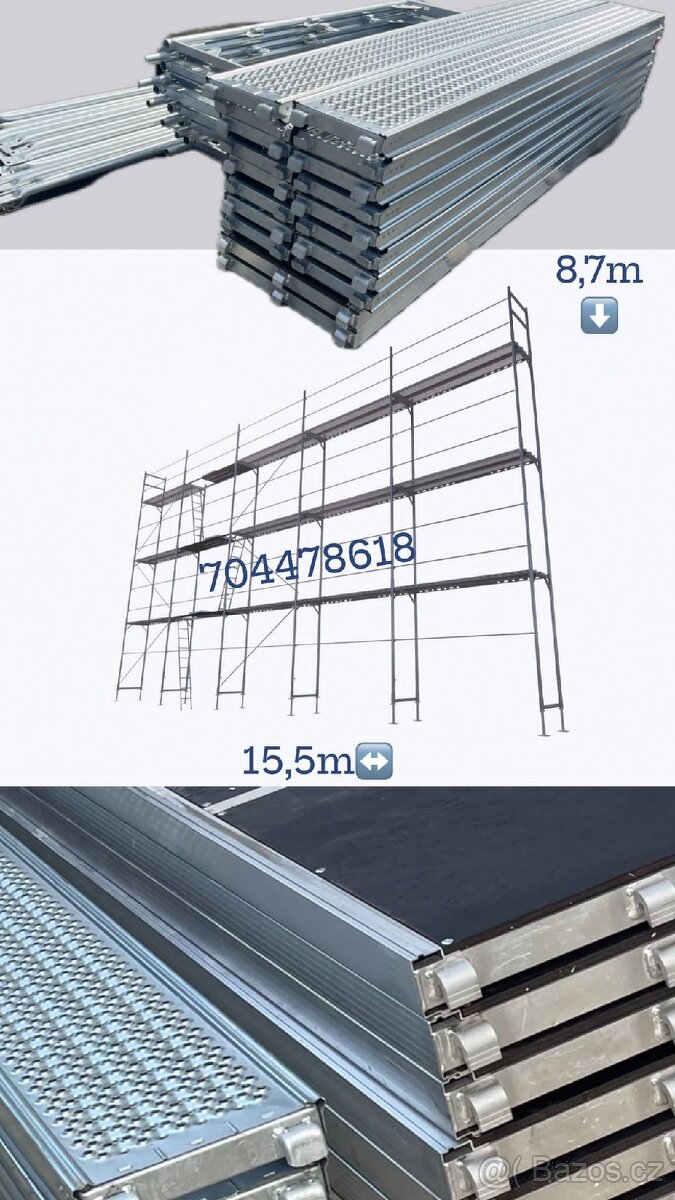 Rámové lešení, Baumann 133m2, Prodám