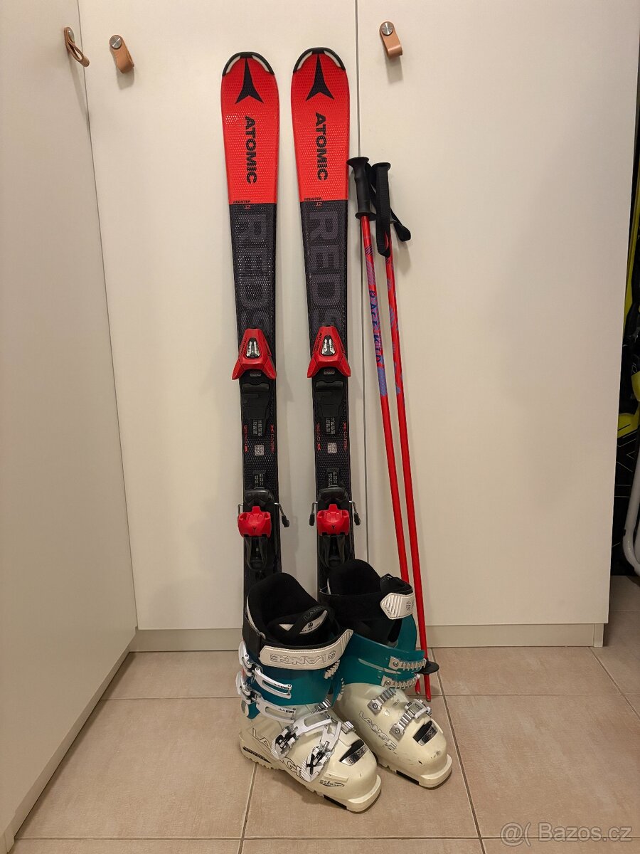 Dětský SET- lyže120, boty 22,5, hůlky 100