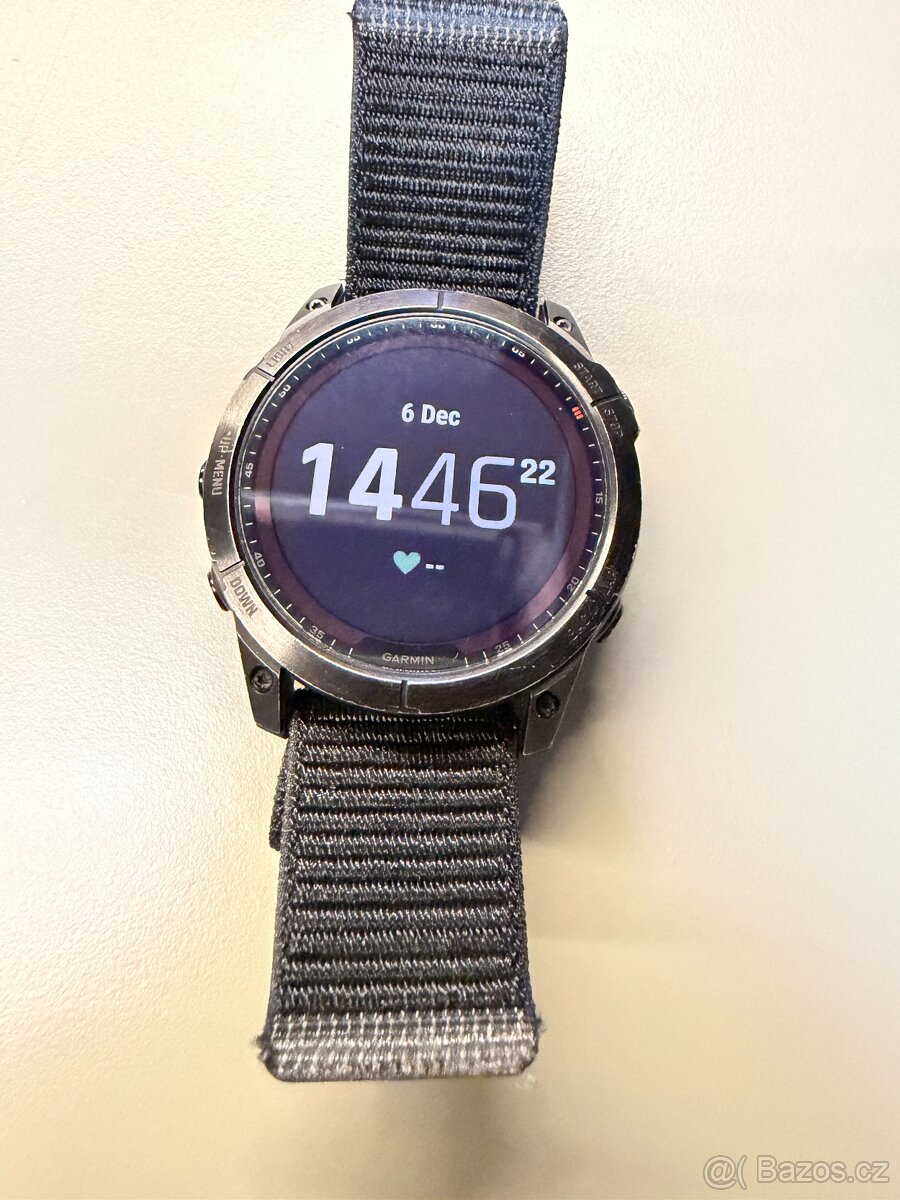 Garmin Fenix 7X Sapphire Solar Black DLC Titanium/Black Band