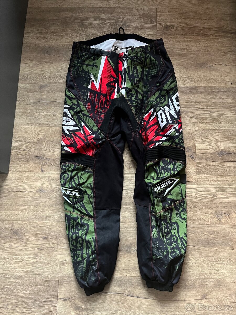 Kalhoty - O'NEAL Element Vandal 2017 - zelená/červená