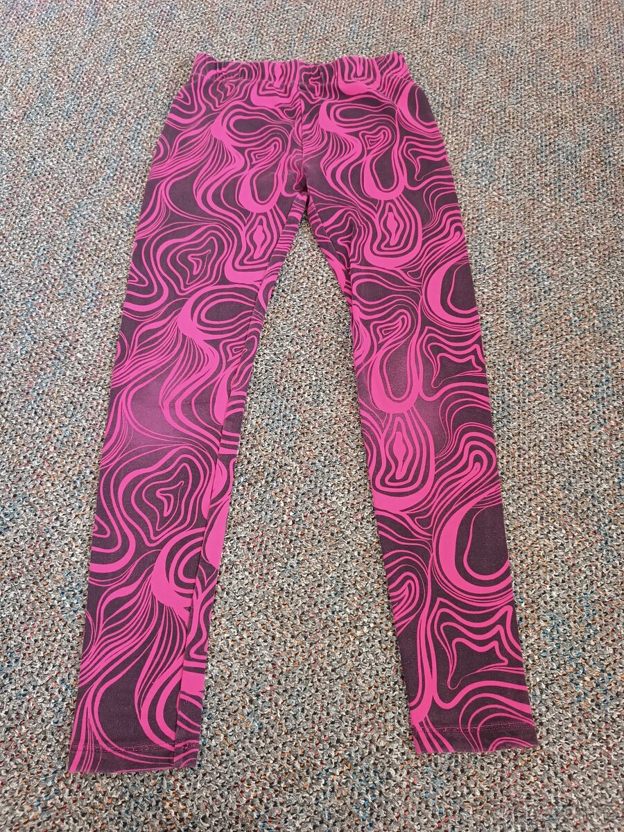 Zateplené legíny, kalhoty vel. 146/152