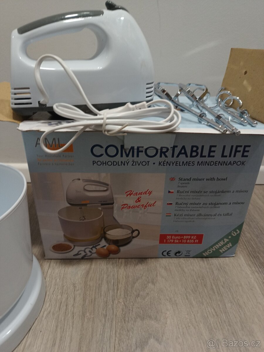 Ruční mixér se stojánkem a mísou