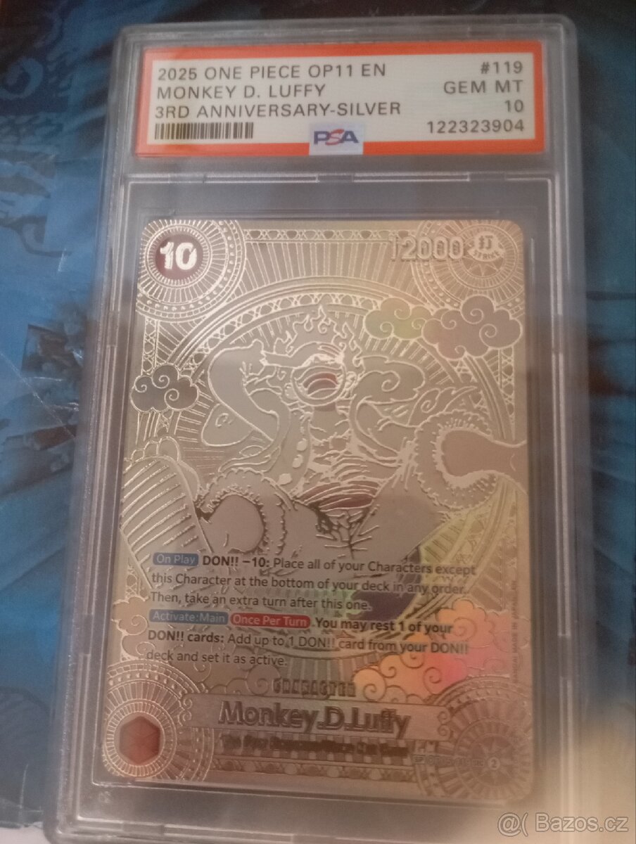One Pierce Monkey D.luffy PSA10