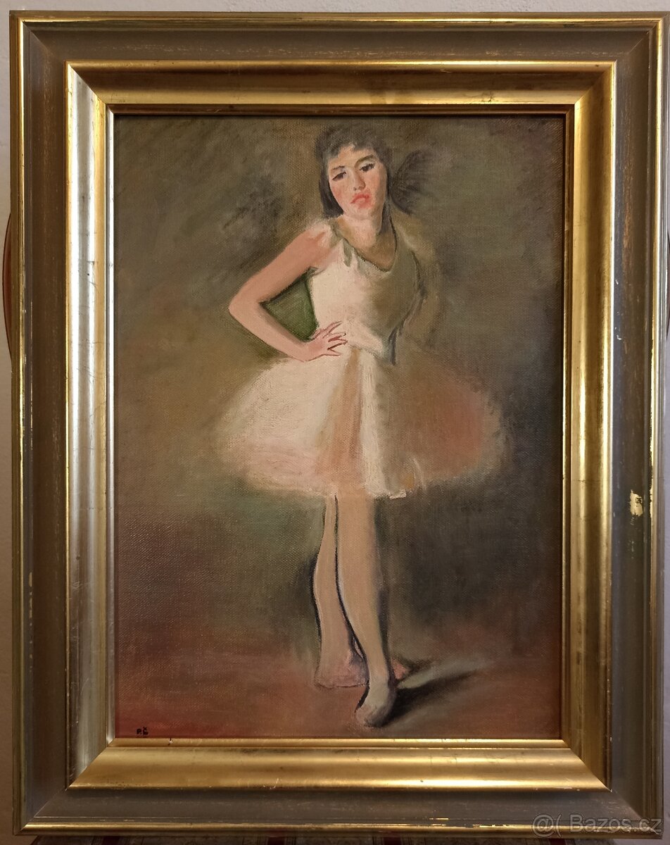 Tanečnice (baletka) malba podle Rudolf Kremlička