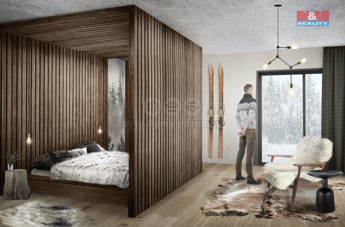 Prodej apartmánu 2+kk, 51 m², Ostružná