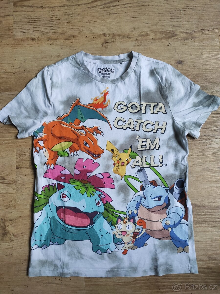Tričko Pokémon krátký rukáv 146 jako nove