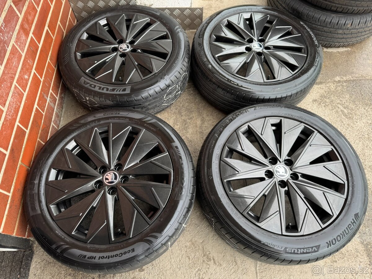 Alu 17" 5x100,škoda Propus letní 90% KamiQ , TOP