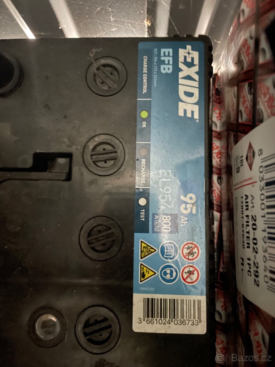 2 kusy nové Autobaterie EXIDE EFB EL 954