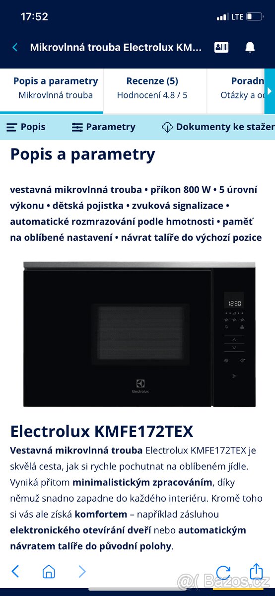 Vestavěná mikrovlnná trouba