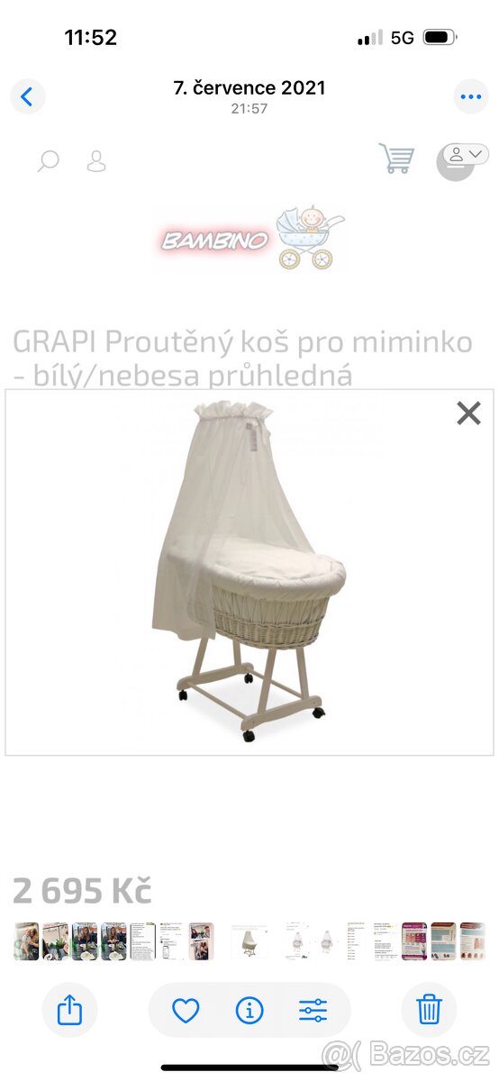 Proutěný koš s nebesy