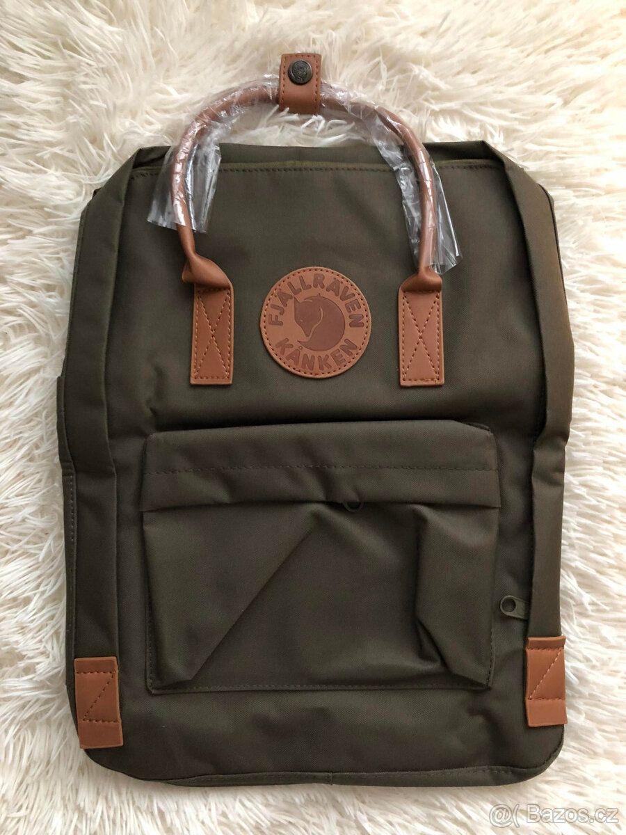 Nový batoh Fjällräven Kanken military s hnědými prvky