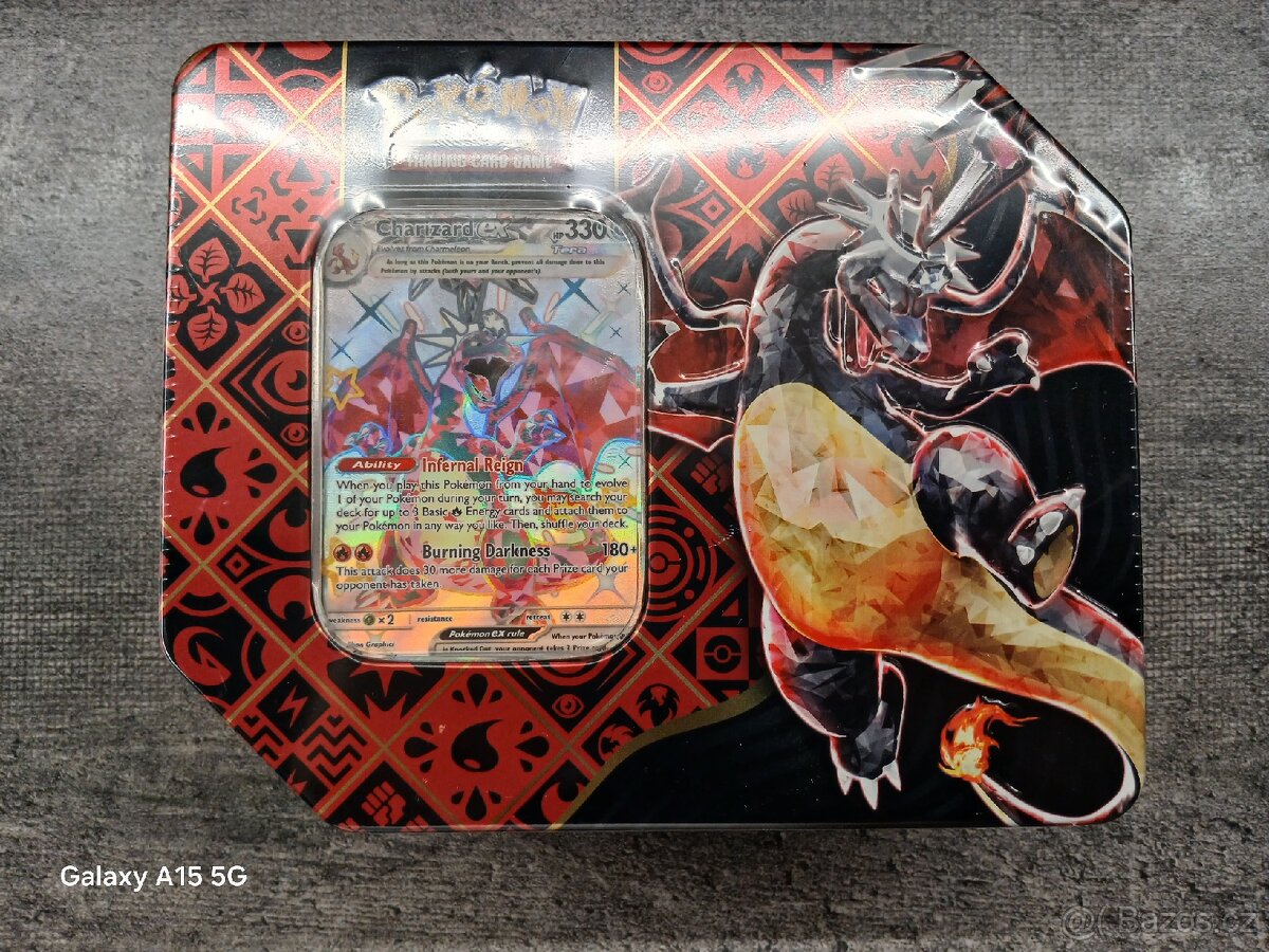 Pokémon TCG Paldean Fates Premium Tin Charizard ex
