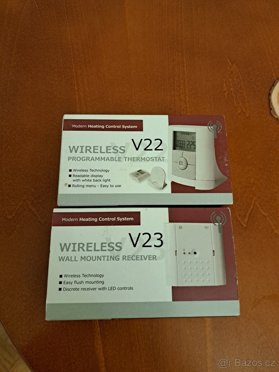 Bezdrátový  přijímač Watts V23,Bezdrátový pokojový termostat
