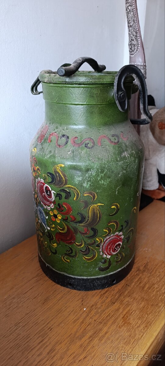 Starožitný Ručně malovaná Bandaska