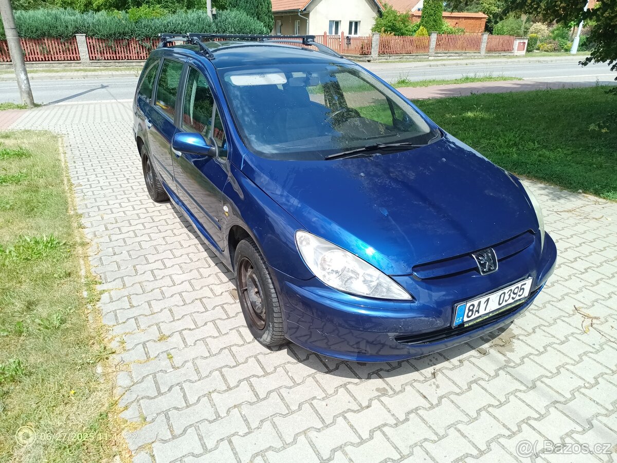 Peugeot 307 SW 1.6 HDI, 80 kW – klimatizace, panorama